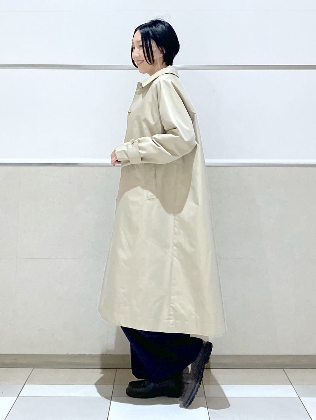 eriko さんの「Dessin｜シャンブレースプリングコート」を使ったコーディネート