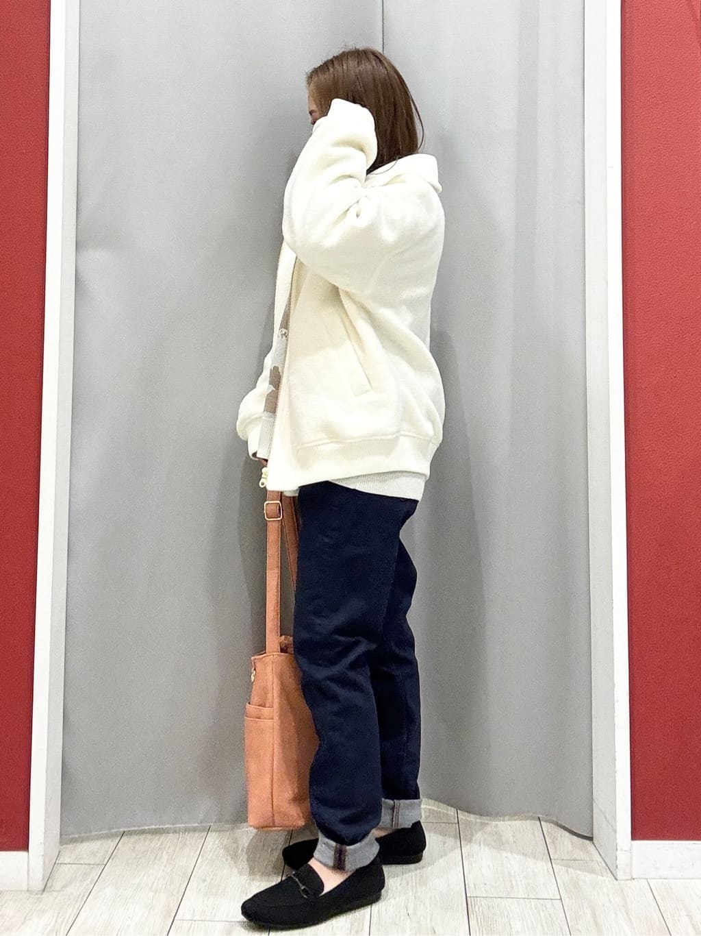 shioさんの「SHOO･LA･RUE｜【S-LL】軽くてふんわりあたたかい スライバージャケット」を使ったコーディネート