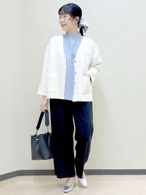  beni_gingerさんの「Reflect｜【着回し力◎】ジャケット風ニットカーディガン」を使ったコーディネート