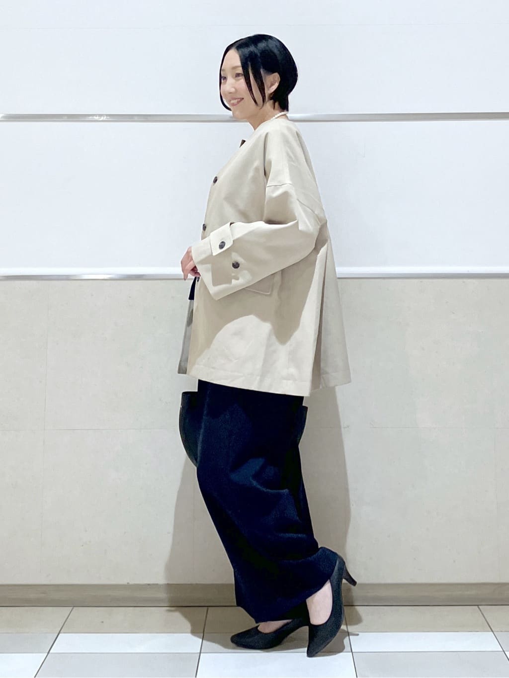 eriko さんの「Dessin｜【洗える】ジョーゼットブラウス」を使ったコーディネート