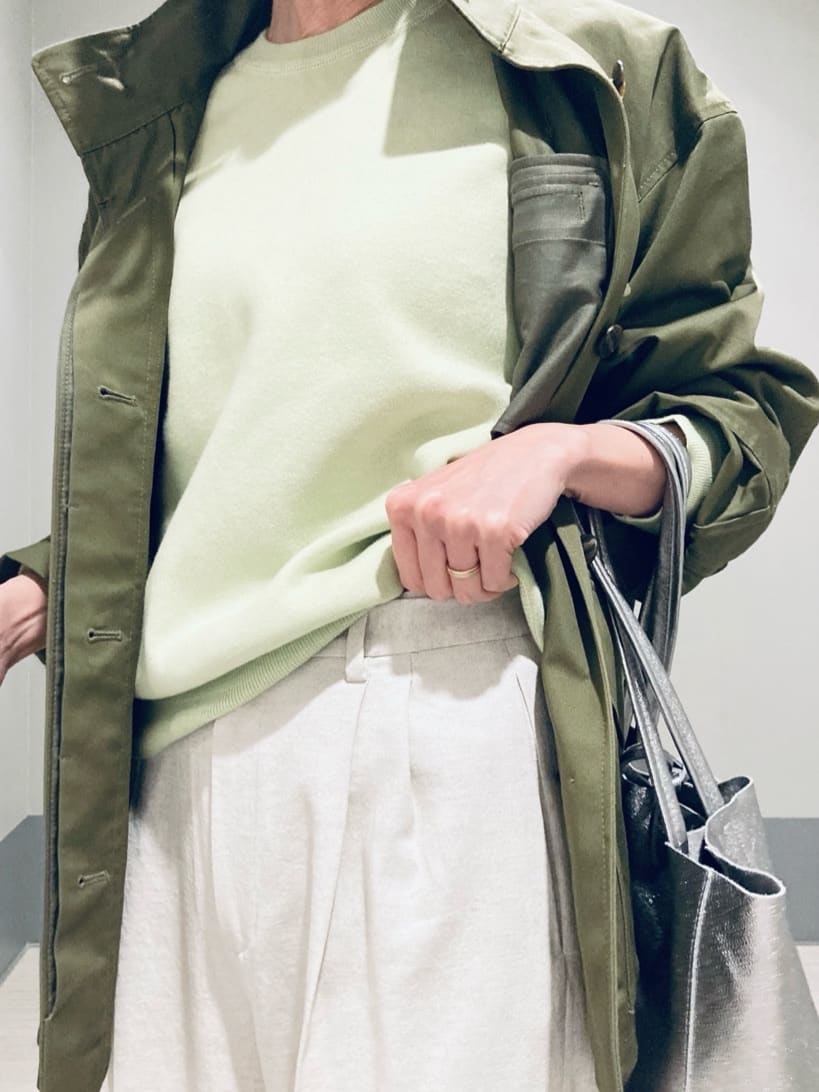 Furuさんの「DRESSTERIOR｜◆ウォッシャブルコットンカシミヤプルオーバーニット」を使ったコーディネート