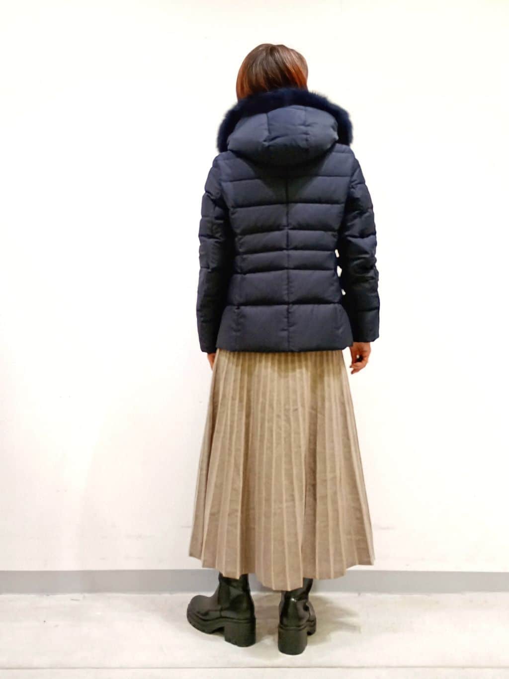 Kさんの「INDIVI｜【名品／撥水／抗菌防臭】ショート丈リサイクルダウンコート」を使ったコーディネート