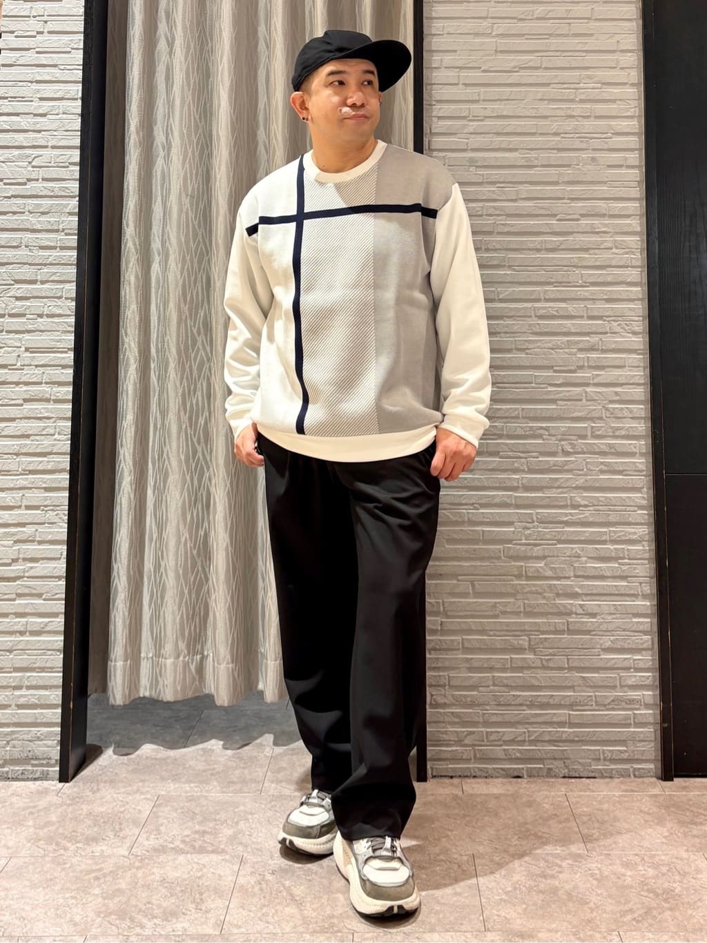 Pーyamaさんの「THE SHOP TK｜FLEX LINE ストレッチリブブルゾン　ストレッチ/防シワ/マシンウォッシャブル/セットアップ可」を使ったコーディネート