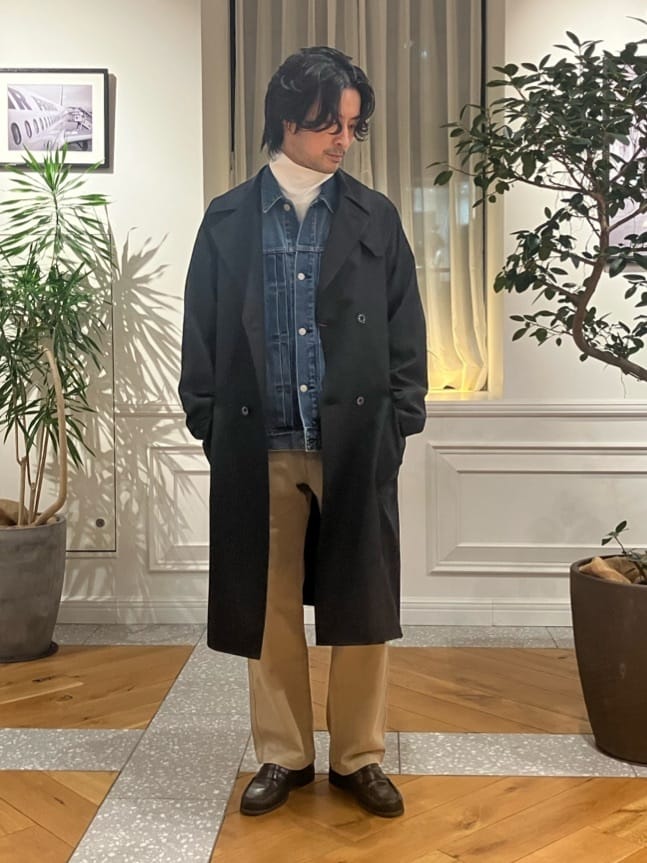 junyaさんの「DRESSTERIOR｜◆ファーストモデル ユーズドデニムGジャン」を使ったコーディネート