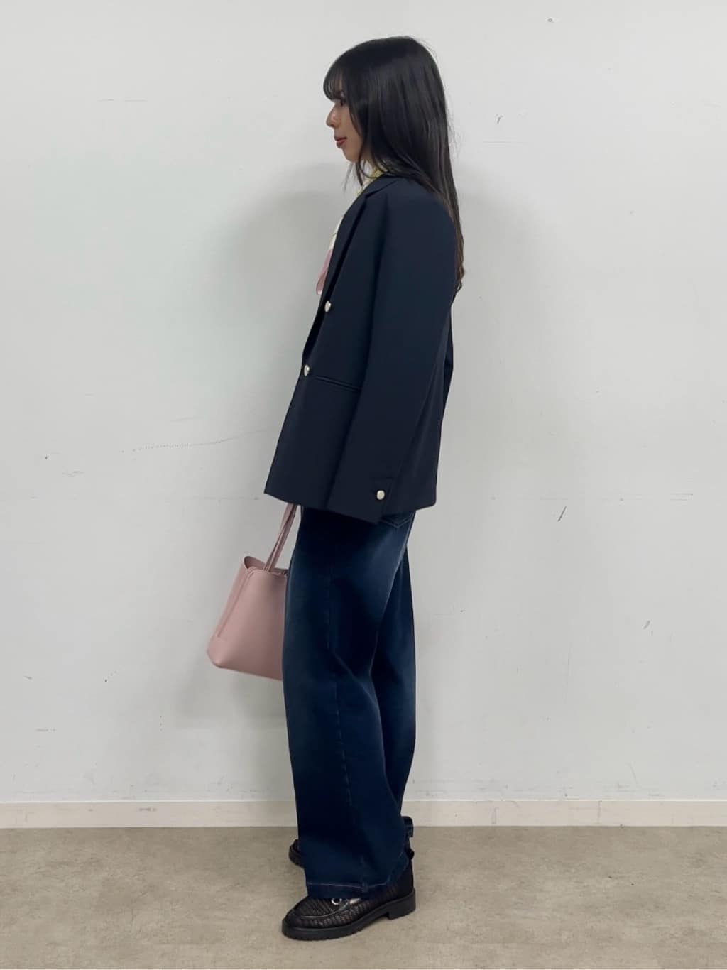 cotaniさんの「SHOO･LA･RUE｜【セットアップ可/S-LL/洗濯機可】マニッシュに決まる ダブルブレストジャケット」を使ったコーディネート
