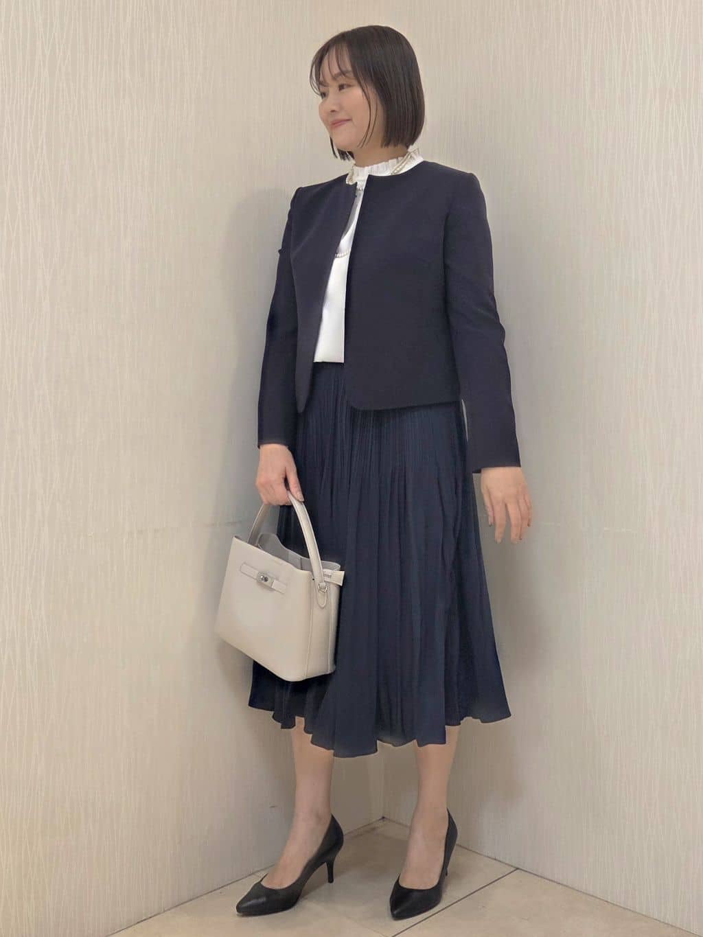 naokoさんの「UNTITLED｜【仕事着/スーツ】ファンシーツイード ジャケット」を使ったコーディネート