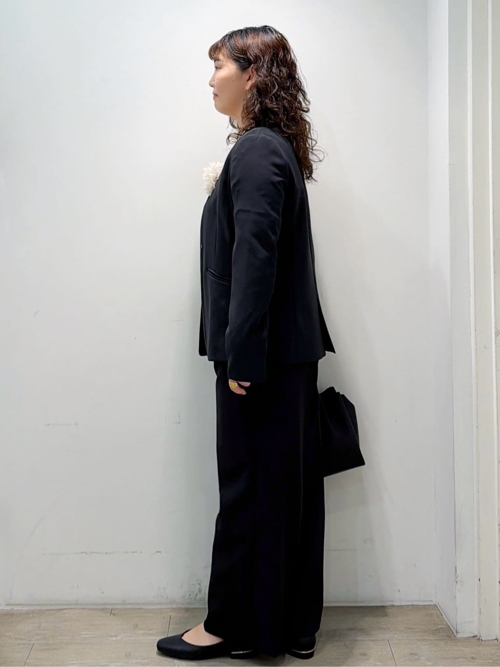 sumicaさんの「OPAQUE.CLIP｜《通勤／セットアップ対応》 Vネックジャケット／ダブルクロス【洗濯機OK】」を使ったコーディネート