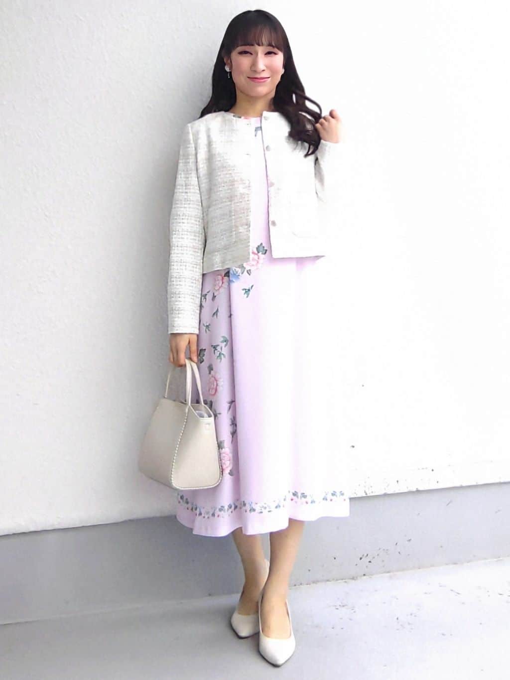 keinaさんの「SunaUna｜【ON/OFF着回し】カラーツイードジャケット」を使ったコーディネート