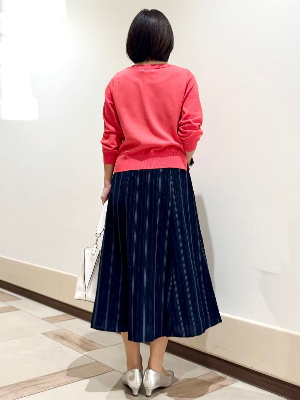 kaeさんの「Reflect｜【セットアップ可】ストライプ柄ジャカードスカート」を使ったコーディネート