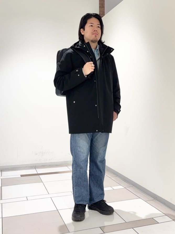 及川さんの「TAKEO KIKUCHI｜【3WAY】ドビー ダウンライナー付ブルゾン」を使ったコーディネート