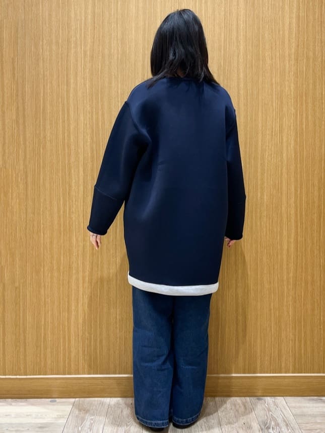 aさんの「OPAQUE.CLIP｜リバーシブル配色ノーカラーコート【洗濯機OK】」を使ったコーディネート