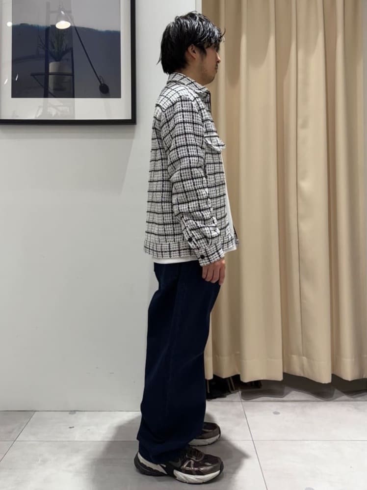 はさんの「THE SHOP TK｜【カジュアルに上品さをプラス】変わり織ツイードブルゾン　洗濯機OK」を使ったコーディネート