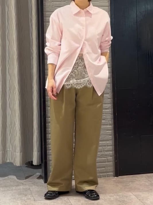 ga_riさんの「THE SHOP TK｜【POLO BCS 別注】ストライプOXシャツ」を使ったコーディネート