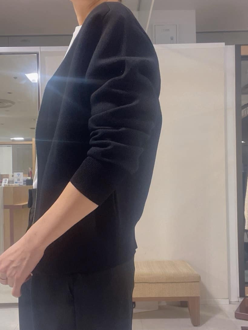 IWAMOさんの「UNTITLED｜◆【軽羽織り/セットアップ可】ジップアップニットカーディガン」を使ったコーディネート