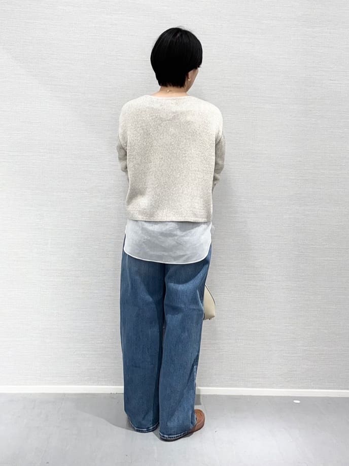Yukoさんの「UNTITLED｜◆【洗える/Tシャツ】シャツディテールレイヤードプルオーバー」を使ったコーディネート