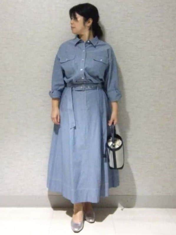 sakoさんの「Reflect｜【羽織にも◎】ダンガリーシャツ」を使ったコーディネート