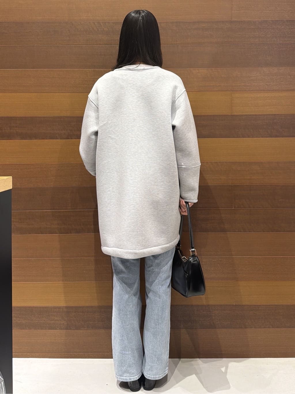 さやさんの「OPAQUE.CLIP｜リバーシブル配色ノーカラーコート【洗濯機OK】」を使ったコーディネート