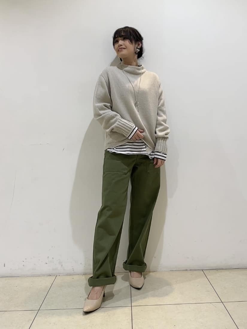 watanabeさんの「UNTITLED｜【洗える】スポンディッシュ ボトルネックニット」を使ったコーディネート