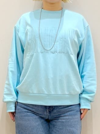 くーみーさんの「OPAQUE.CLIP｜ロゴ刺繍裏毛トップス【洗濯機OK】」を使ったコーディネート