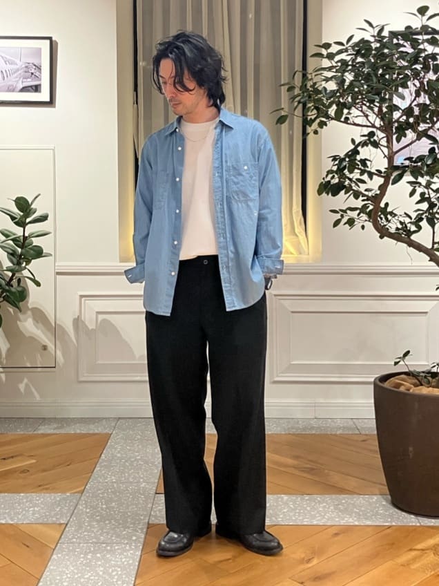 junyaさんの「DRESSTERIOR｜ユーズドデニムシャツ」を使ったコーディネート