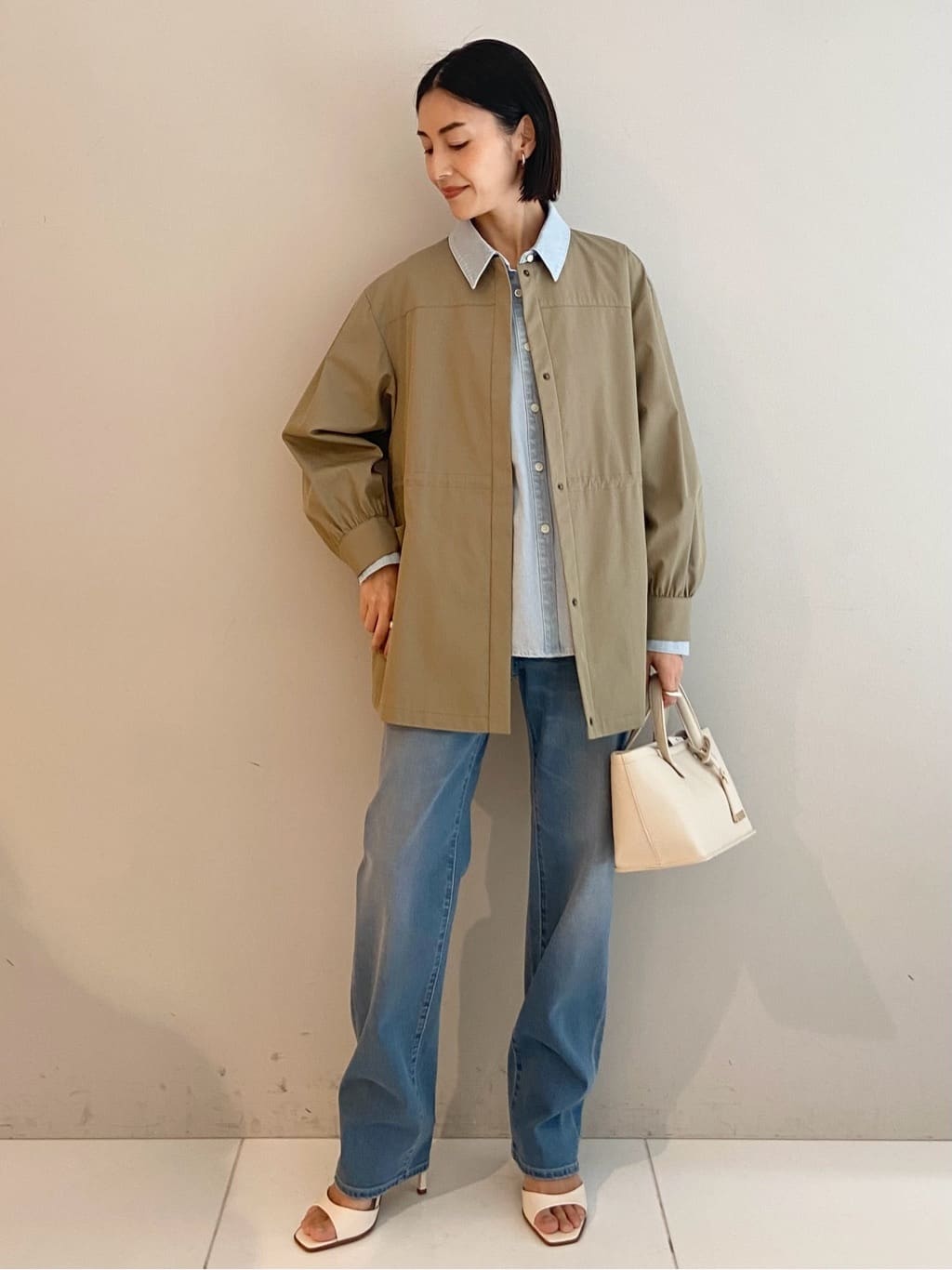 AYAさんの「UNTITLED｜◆【はっ水】ライトコットンミリタリーコート」を使ったコーディネート