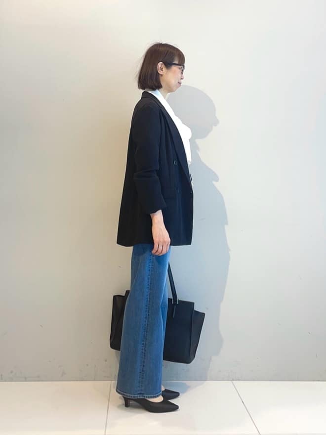 murayamaさんの「INDIVI｜【洗える】ジョーゼットボウタイブラウス」を使ったコーディネート