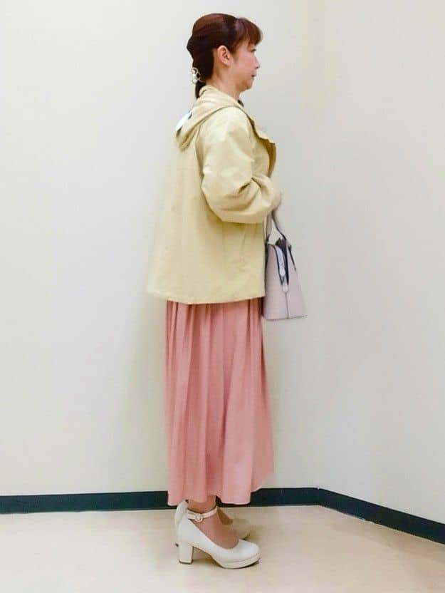 花さんの「Reflect｜【インナーにおすすめ◎】クルーネックストレッチリブトップス」を使ったコーディネート