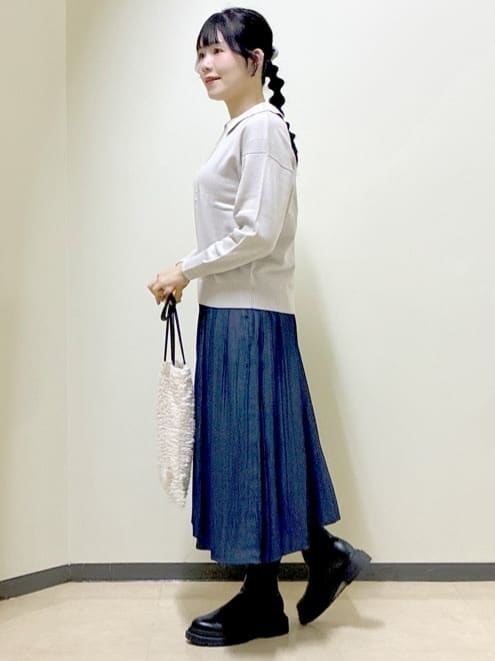  beni_gingerさんの「Reflect｜【着映え◎】衿つきニットトップス」を使ったコーディネート