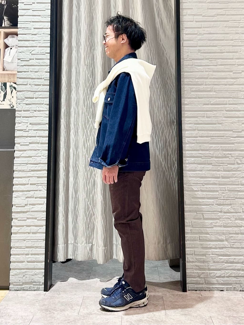 KENJI Iさんの「THE SHOP TK｜【大人にも取り入れやすい】デニムジャケット セットアップ可/洗濯機OK」を使ったコーディネート