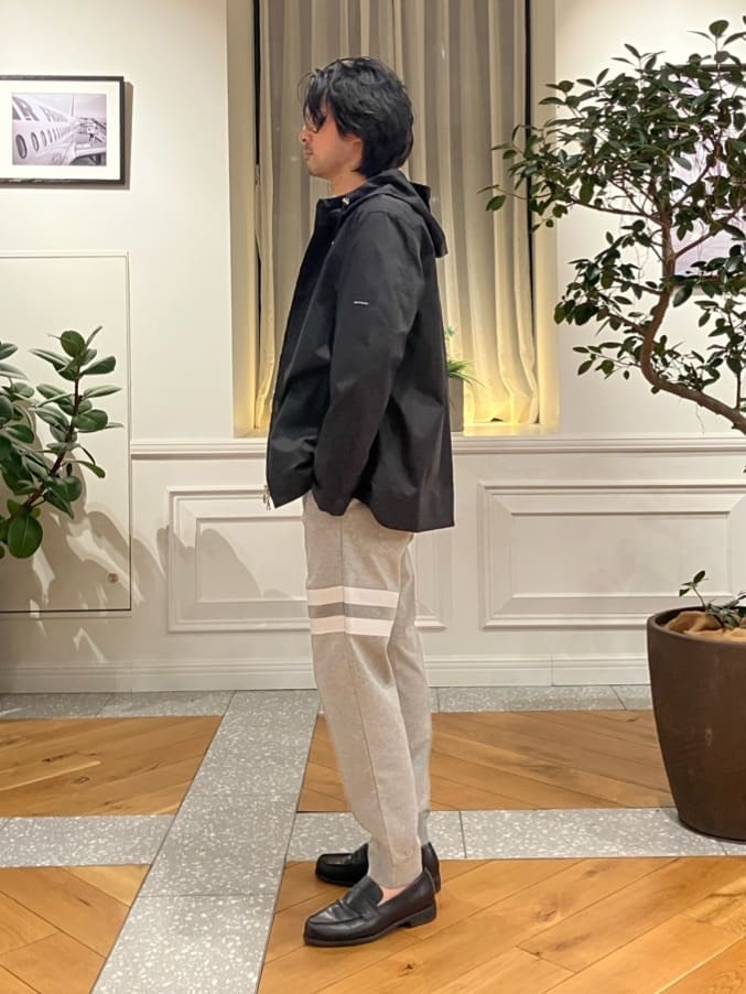 junyaさんの「DRESSTERIOR｜【撥水/透湿素材/ウォッシャブル】LIMONTA ハイスペックパーカー」を使ったコーディネート