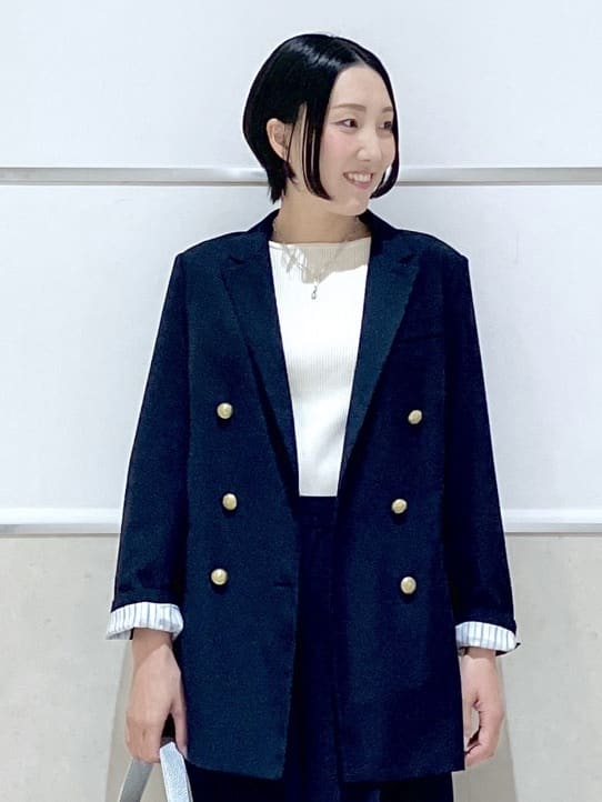 eriko さんの「Dessin｜ダブルジャケット」を使ったコーディネート