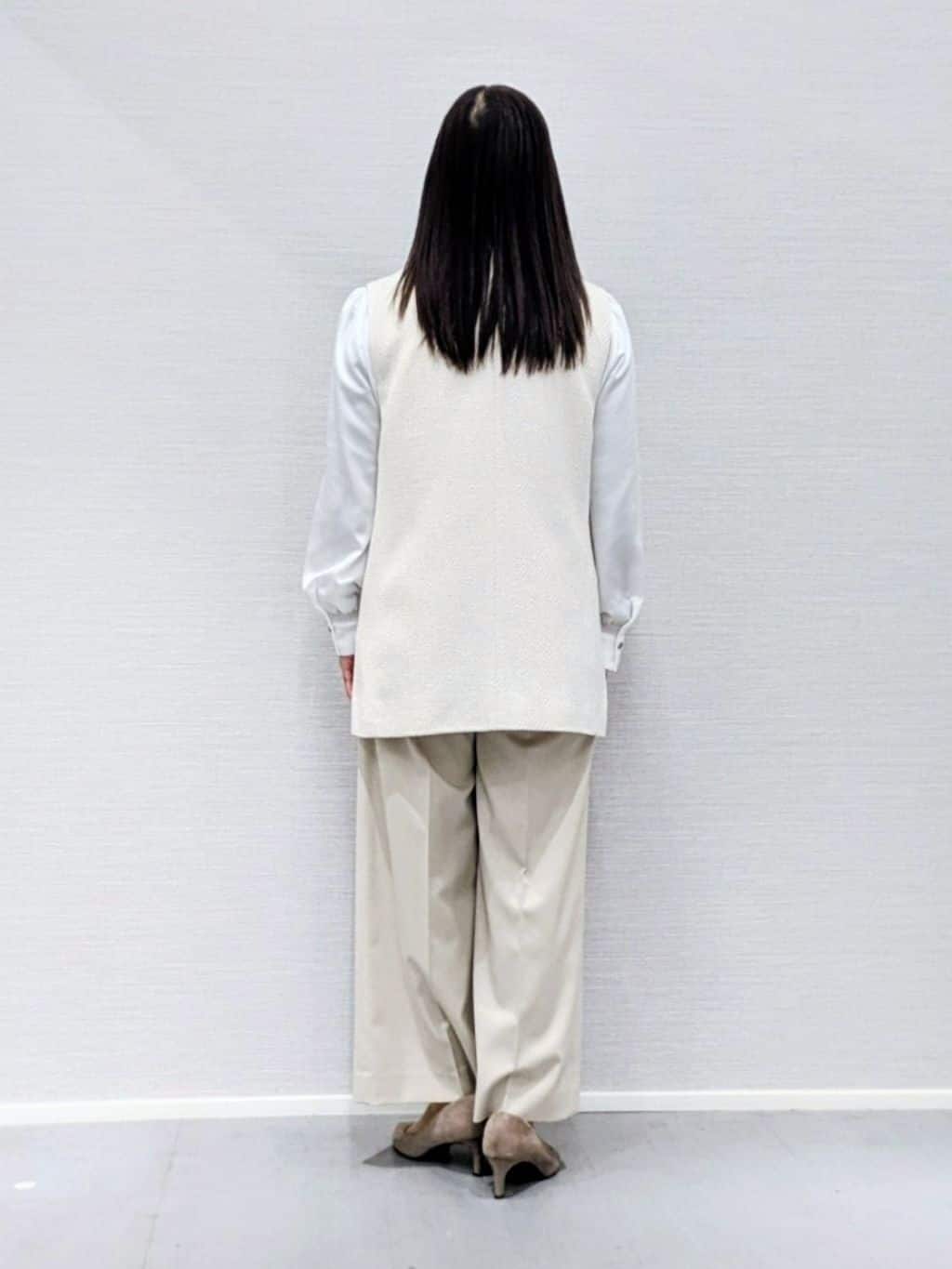 makkyさんの「UNTITLED｜【オンオフ使える】スラブツイード ジレ」を使ったコーディネート