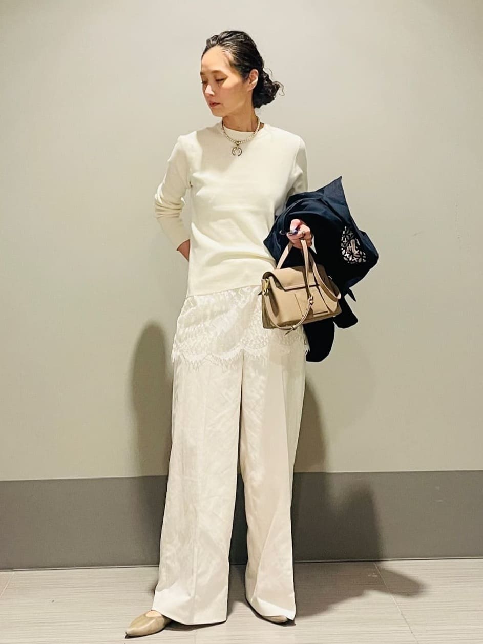 Annさんの「DRESSTERIOR｜◆【ウォッシャブル】コットンフルニードルニット」を使ったコーディネート