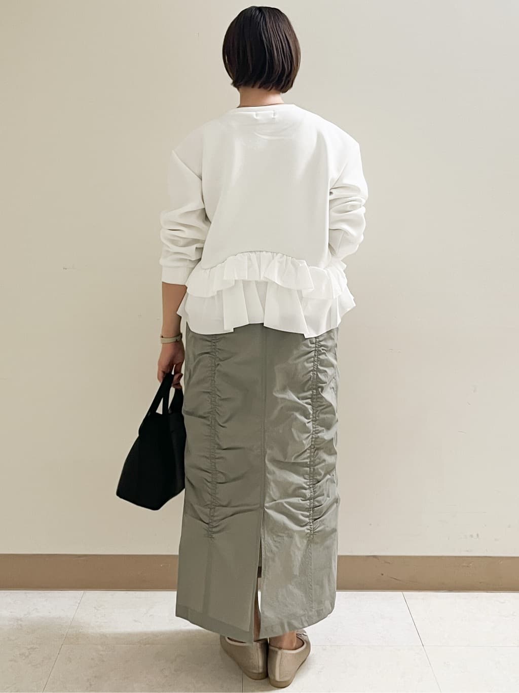 あかねさんの「OPAQUE.CLIP｜裾フリルドッキングトップス【洗濯機OK】」を使ったコーディネート