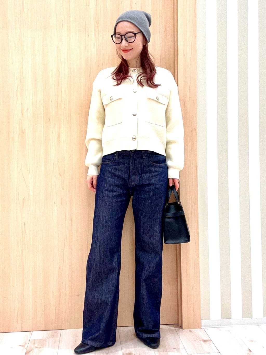 ririさんの「SHOO･LA･RUE｜【洗濯機可/S-LL】1枚でも羽織りでも 華やか上品カーデ」を使ったコーディネート