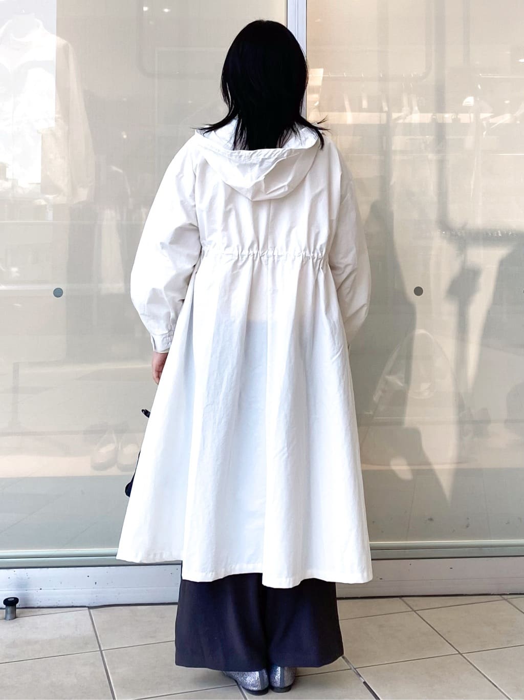 Jeanさんの「OPAQUE.CLIP｜撥水フードZIPロングコート【洗濯機OK】」を使ったコーディネート