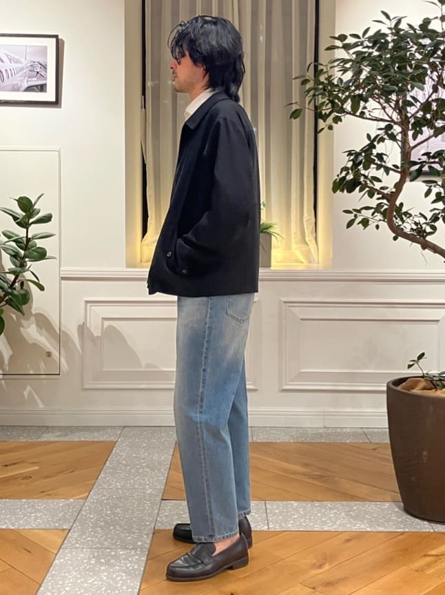 junyaさんの「DRESSTERIOR｜【ウォッシャブル】ウールハリントン ジャケット」を使ったコーディネート
