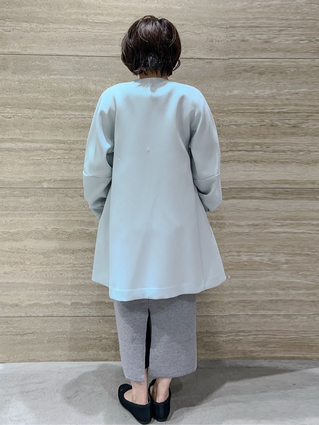 NAMIさんの「OPAQUE.CLIP｜フォルムスリーブミドルコート【洗濯機OK】」を使ったコーディネート
