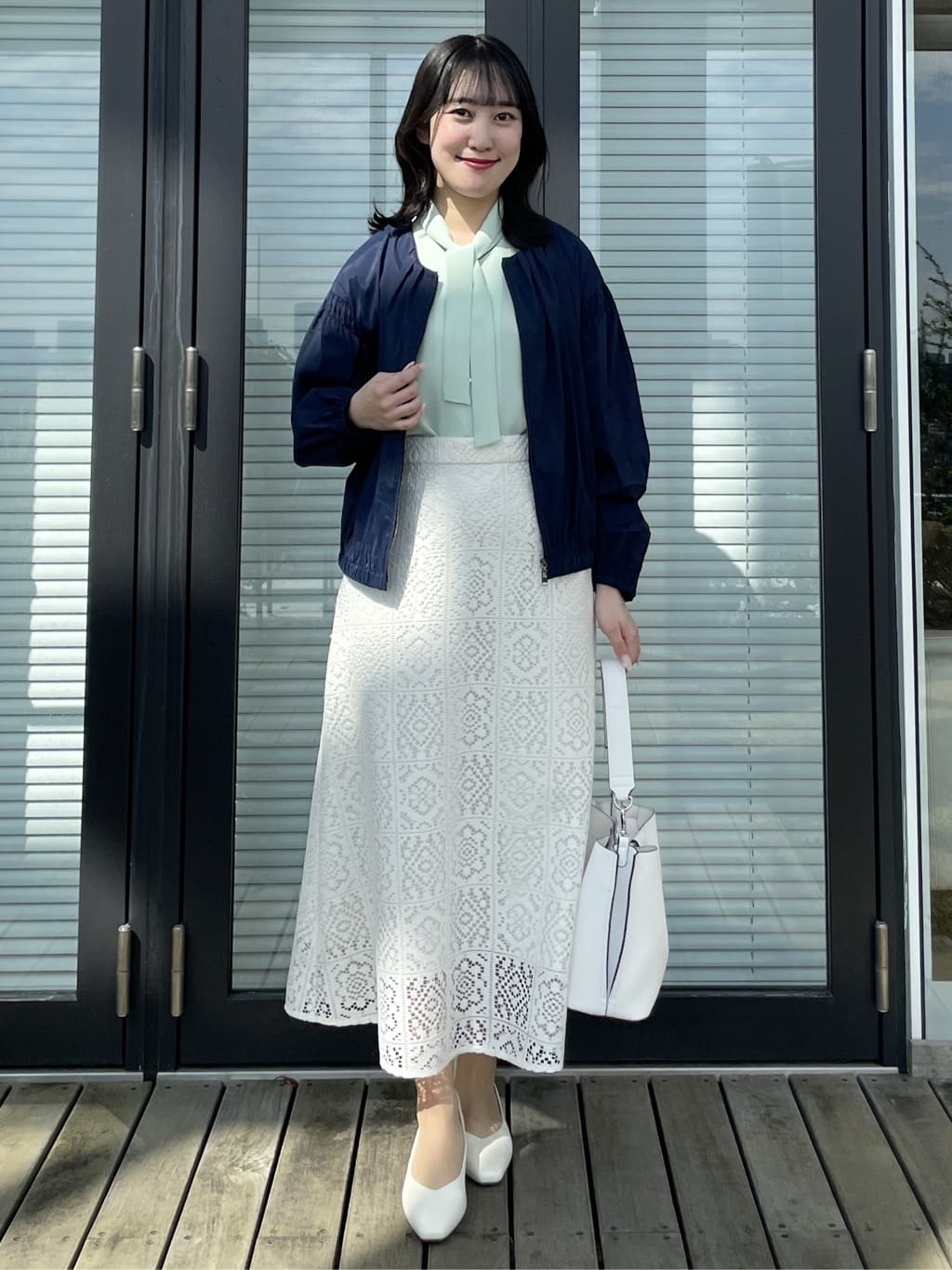 yukariさんの「Reflect｜フロントファスナーシアーブルゾン」を使ったコーディネート