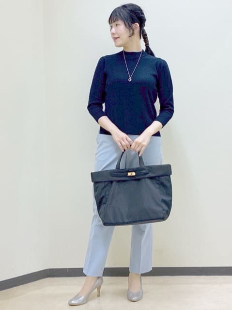  beni_gingerさんの「Reflect｜【選べる5色／アンサンブル可】プチハイネックリブニット」を使ったコーディネート