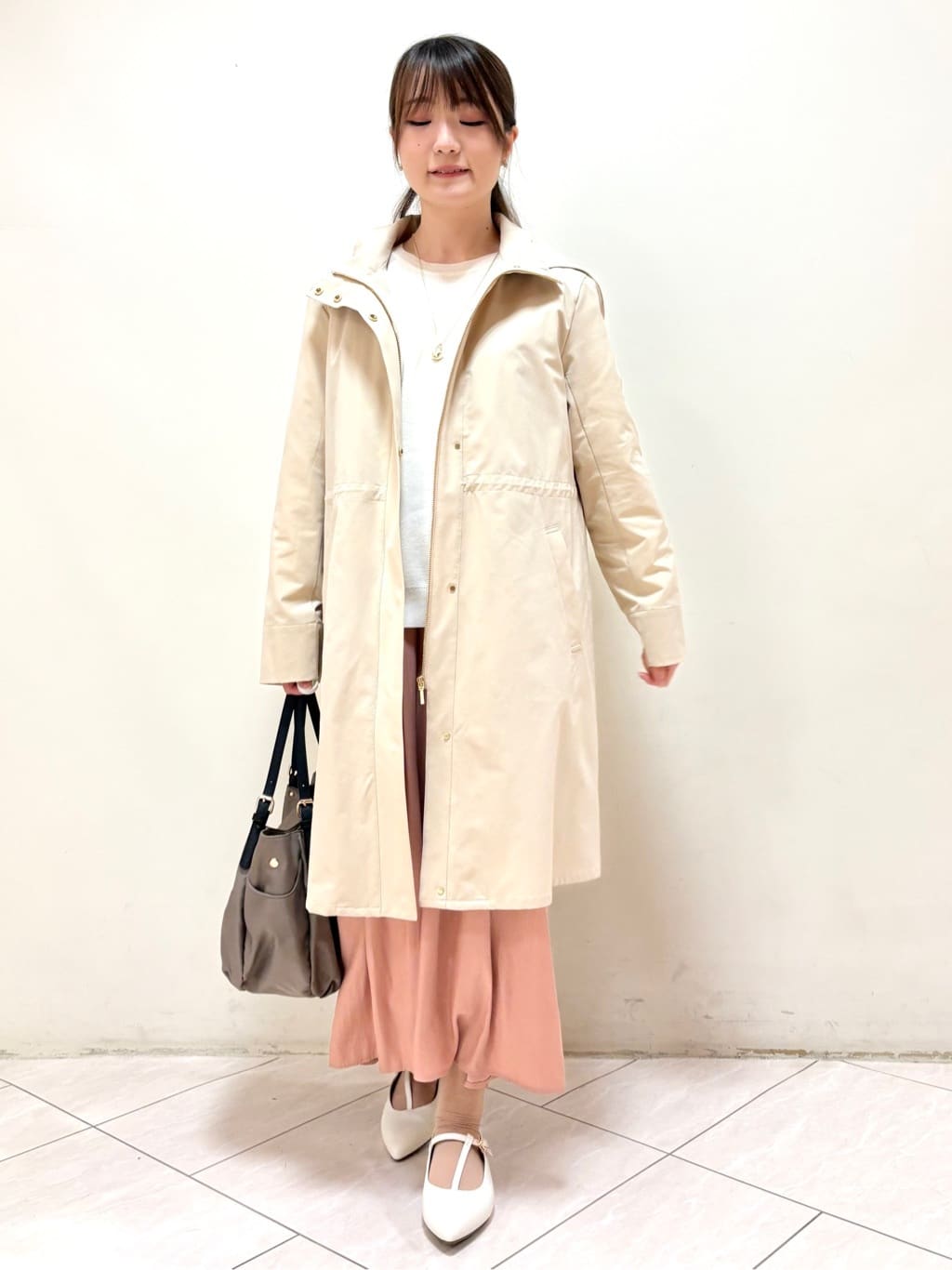 mikiさんの「Reflect｜【中綿ライナー付き】ライナー付きフーデッドロングコート」を使ったコーディネート