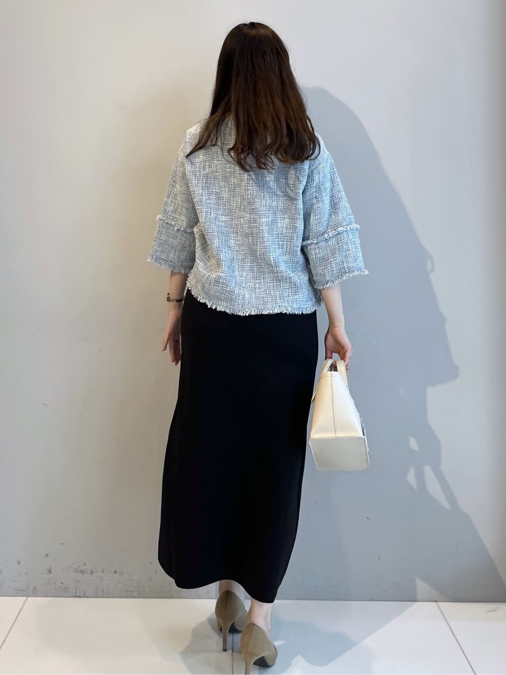 Saekoさんの「UNTITLED｜【セットアップ可/ウエストゴム】Aラインニットスカート」を使ったコーディネート