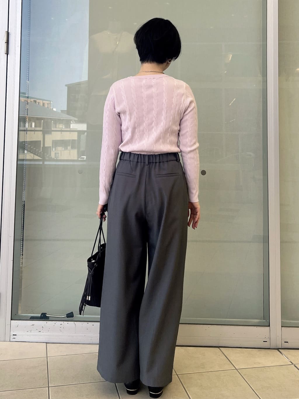 yo-koさんの「OPAQUE.CLIP｜ケーブル編みニット【洗濯機OK】」を使ったコーディネート