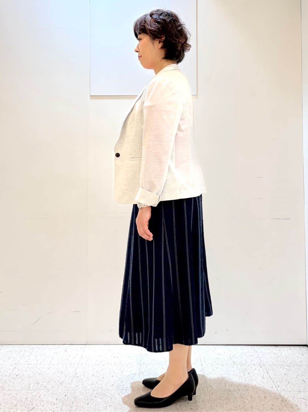ヤスコさんの「Reflect｜【SS-4Lサイズ／UVカット／接触冷感】匠ジャケット／ベーシックテーラード」を使ったコーディネート