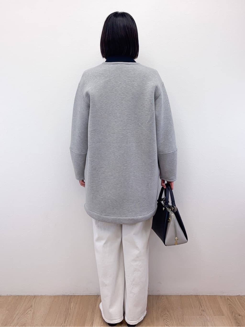 Takeさんの「OPAQUE.CLIP｜リバーシブル配色ノーカラーコート【洗濯機OK】」を使ったコーディネート