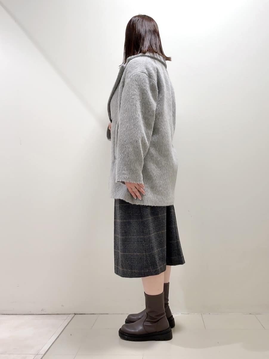 YUIさんの「UNTITLED｜【エレガントジャケット/アウター】イタリアンシャギーPコート」を使ったコーディネート