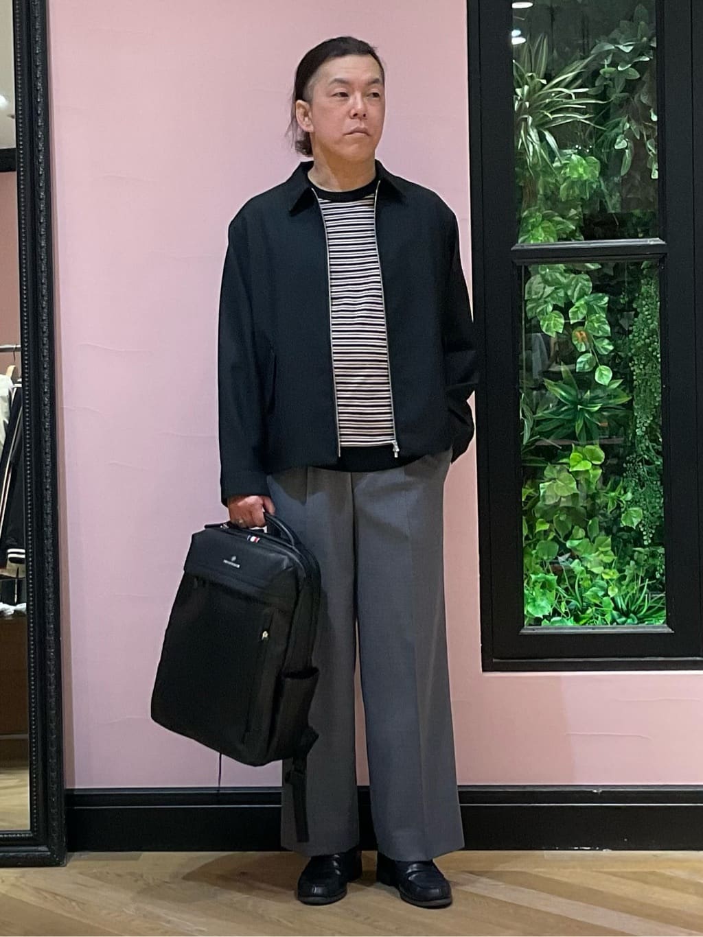 Nagaseさんの「DRESSTERIOR｜【ウォッシャブル】ウールハリントン ジャケット」を使ったコーディネート