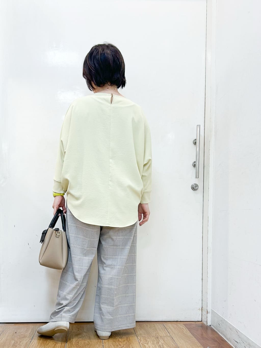 haruさんの「SHOO･LA･RUE｜【NEW/22.5㎝-24.5㎝】洗えてサラサラ ニットパンプス」を使ったコーディネート