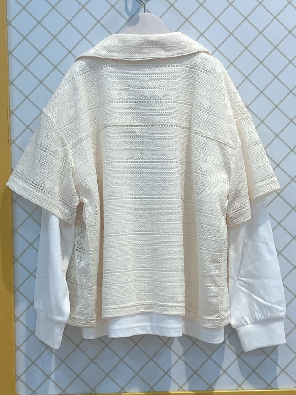 蒼さんの「SHOO･LA･RUE｜【130-150cm】レースシャツ」を使ったコーディネート