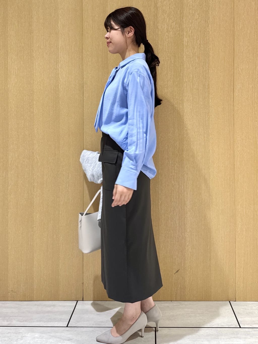 nanaさんの「UNTITLED｜◆【洗える/接触冷感】リラックスボウタイブラウス」を使ったコーディネート